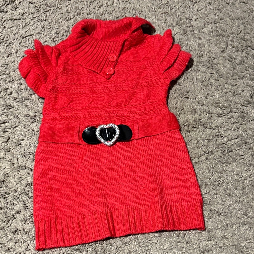 Red and Pink Checkered Baby Outfit - Picture 2 of 8